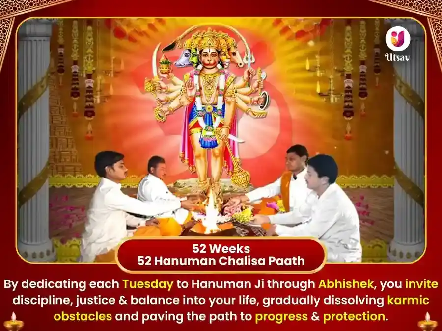 Bajrangbali Chaliya Special Weekly Hanuman Chalisa Paath  & Sindoor Chameli Oil Daan Seva  puja gallery 2