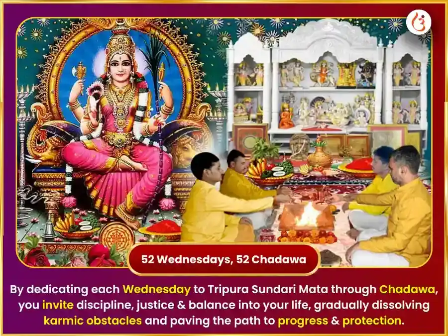 Budhvar Visesh Mata Lalita Tripura Sundari Weekly Meetha Pan Daan Seva puja gallery 2