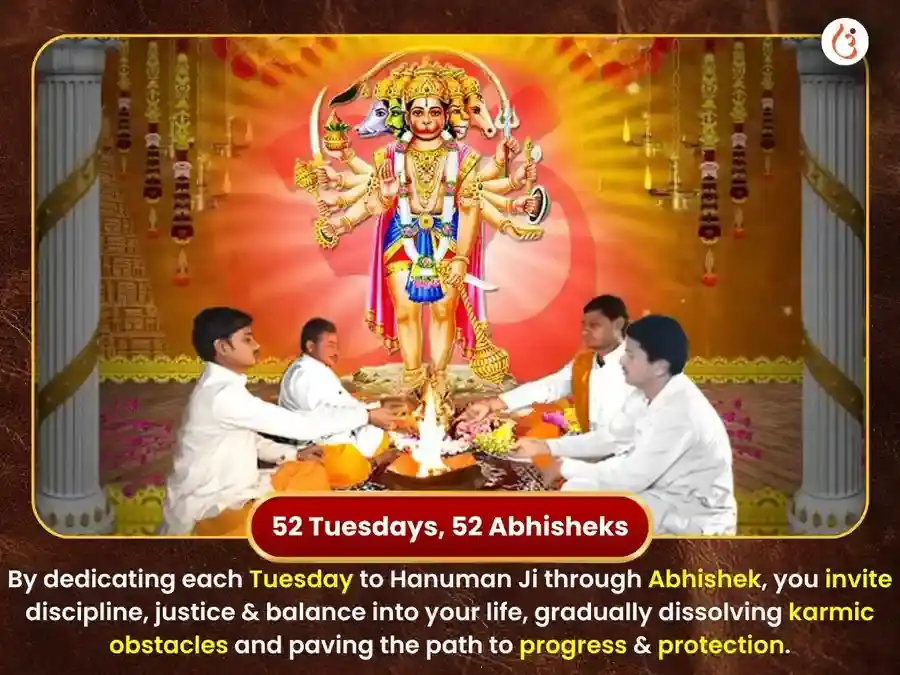 మంగళవార విశేష్ పంచముఖి హనుమాన్ సాప్తాహిక (వారపు) సిందూర్ & కొబ్బరికాయ దాన్ puja gallery 2