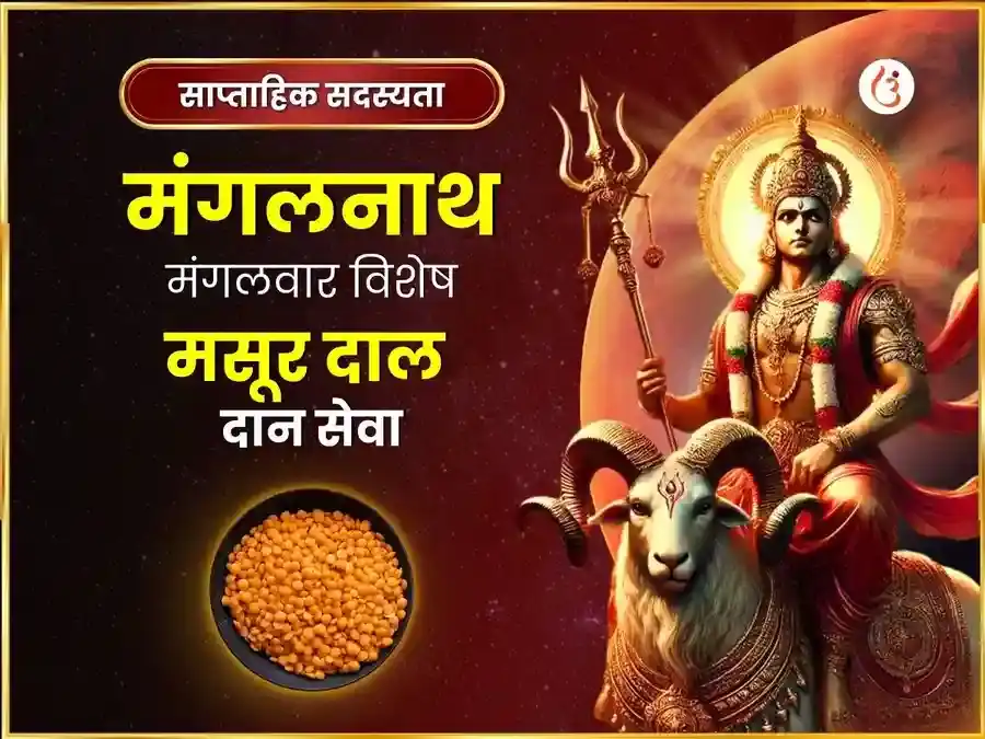 मंगलवार विशेष मंगलनाथ साप्ताहिक मसूर दाल दान सेवा puja gallery 6