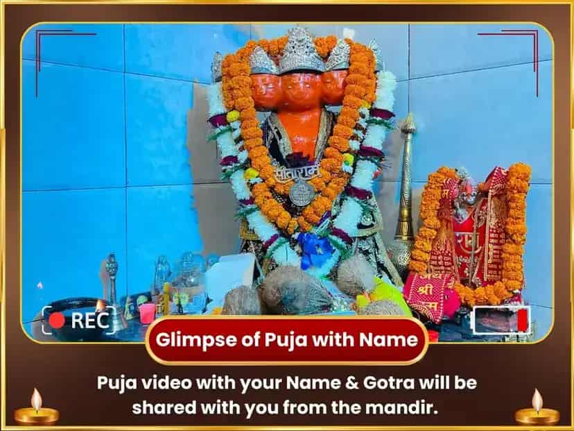 1008 Hanuman Ashtakm Path Laal Chola, Kesari Sindoor Shringar Seva puja gallery 2