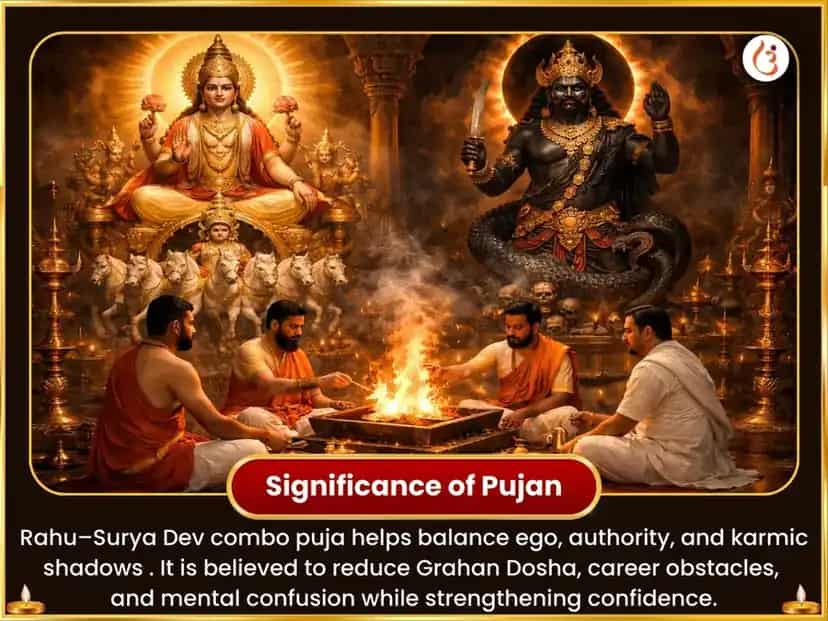 Grahan Dosh Sarva Sankat Nashak 18000 Rahu Beej Mantra Jaap & 19000 Surya Astakam Path puja gallery 5