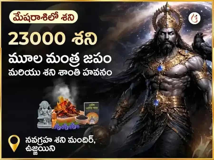 23000 శని మూల మంత్ర జపం & శని శాంతి తేల్ తిల్ అభిషేక్ puja image 1