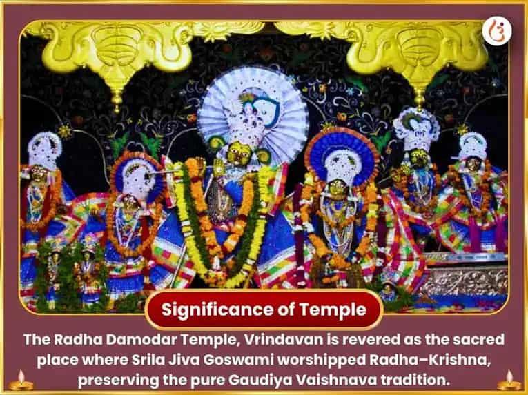 42 Days Chandan Yatra Special Radha Damodar Chandan Tulsi Arpan Seva puja gallery 4