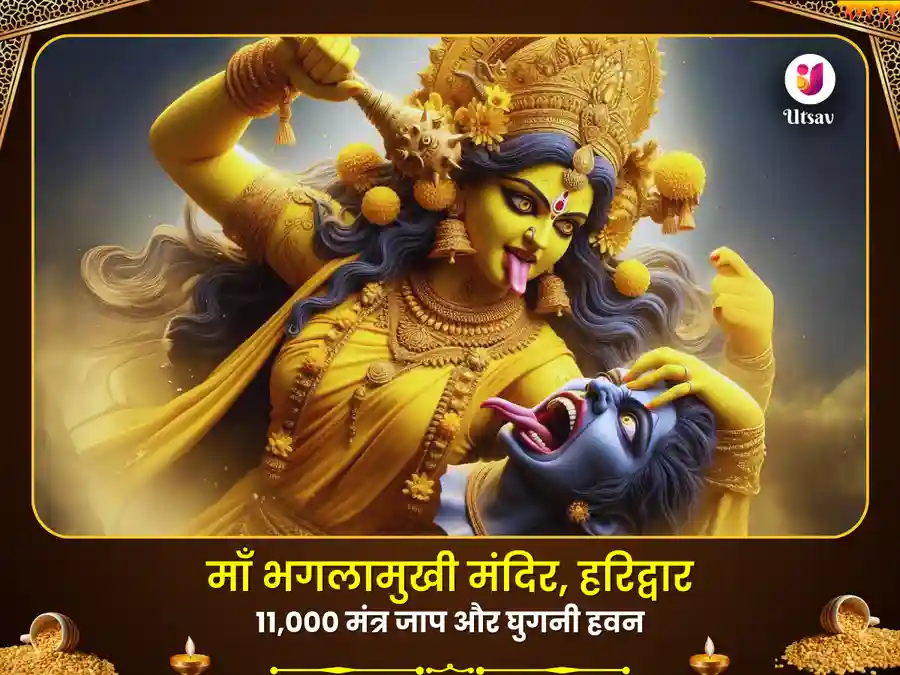 माँ बगलामुखी शत्रु विनाशक 11000 मूल मंत्र जाप महापूजा एवं  घुघनी हवन image