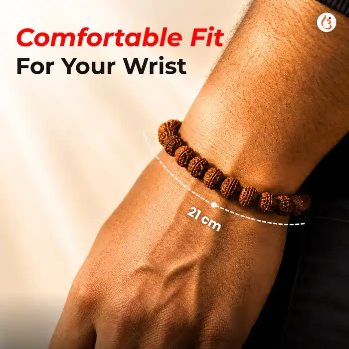 Energized 5 Mukhi Rudraksh Bracelet (Original Nepali Rudraksha Beads)  - image 3
