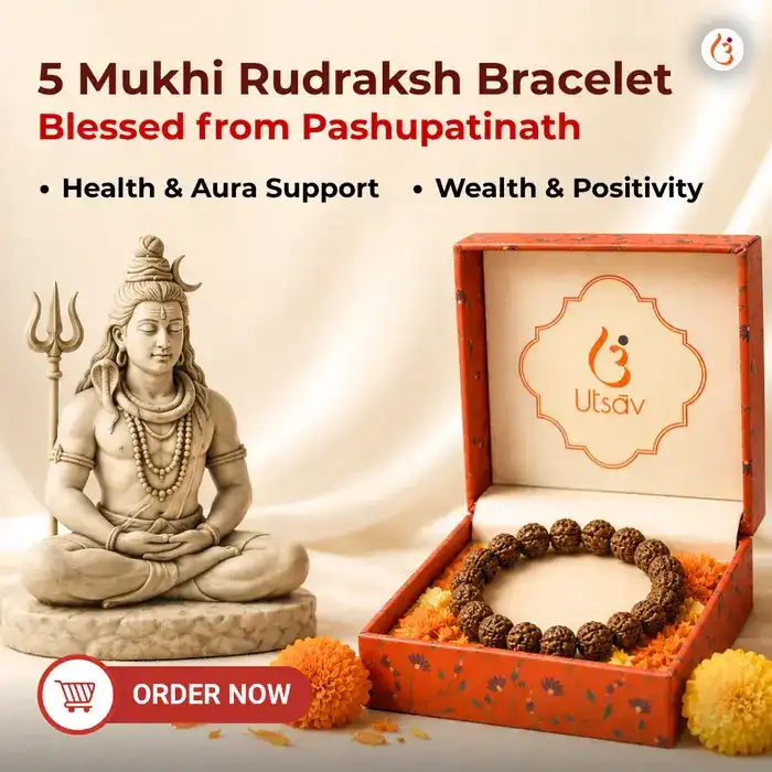 Energized 5 Mukhi Rudraksh Bracelet (Original Nepali Rudraksha Beads)  - image 1